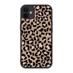 Husa iPhone 12 - Skino Leopard Animal Print, Negru - Maro