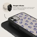 Husa iPhone 11 - Skino Forever Love, inimi albastru bej - imagine 2