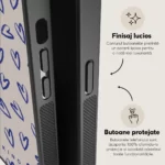 Husa iPhone 11 - Skino Forever Love, inimi albastru bej - imagine 6