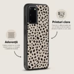 Husa Samsung Galaxy S20 - Skino Fancy Latte, animal print bej negru - imagine 3