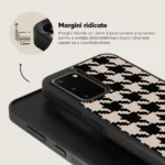 Husa Samsung Galaxy S20 - Skino Houndstooth, textil negru bej - imagine 2