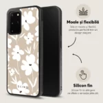Husa Samsung Galaxy S20+ Plus - Skino Flower Glam, flori bej - imagine 7