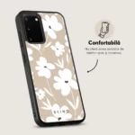 Husa Samsung Galaxy S20 - Skino Flower Glam, flori bej - imagine 4