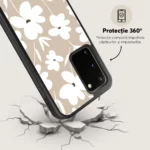 Husa Samsung Galaxy S20 - Skino Flower Glam, flori bej - imagine 5