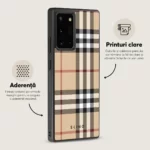 Husa Samsung Galaxy Note 20 - Skino Bellberry, textil bej - imagine 3