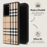 Husa Samsung Galaxy Note 20 - Skino Bellberry, textil bej - imagine 7