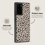 Husa Samsung Galaxy Note 20 - Skino Fancy Latte, animal print bej negru - imagine 3