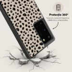 Husa Samsung Galaxy Note 20 - Skino Fancy Latte, animal print bej negru - imagine 5