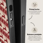 Husa Samsung Galaxy Note 20 - Skino Rudolf, reni rosu bej - imagine 6