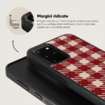 Husa Samsung Galaxy S20+ Plus - Skino Gingham Red, rosu bej - imagine 2