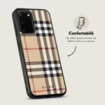Husa Samsung Galaxy S20 - Skino Bellberry, textil bej - imagine 4