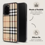 Husa Samsung Galaxy S20 - Skino Bellberry, textil bej - imagine 7