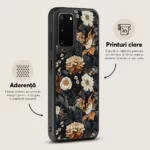 Husa Samsung Galaxy S20 - Skino Rusty Flowers, textura flori - imagine 3