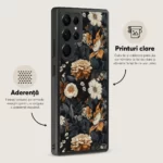 Husa Samsung Galaxy S22 Ultra -  Skino Rusty Flowers, textura flori - imagine 3