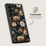 Husa Samsung Galaxy S22 Ultra -  Skino Rusty Flowers, textura flori - imagine 4