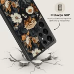 Husa Samsung Galaxy S22 Ultra -  Skino Rusty Flowers, textura flori - imagine 5
