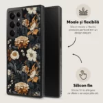 Husa Samsung Galaxy S22 Ultra -  Skino Rusty Flowers, textura flori - imagine 7