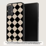 Husa Samsung Galaxy A32 4G - Skino Carouri Romburi, Negru - Bej - imagine 7