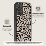 Husa Samsung Galaxy A32 4G - Skino Doodle, negru bej - imagine 3