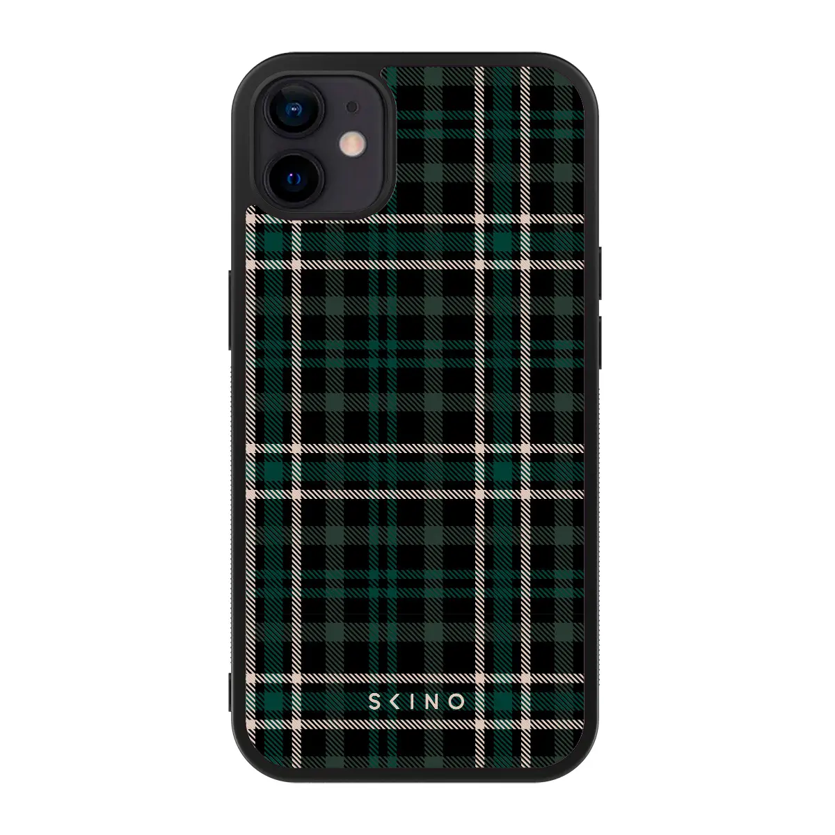 Husa iPhone 12 - Skino Cozy Green, textura haine, verde (1) Husa iPhone 12 - Skino Cozy Green, textura haine, verde - imagine 1