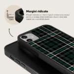 Husa iPhone 12 - Skino Cozy Green, textura haine, verde - imagine 2