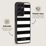 Husa Samsung Galaxy S21 Ultra -  Skino Crosswalk, linii alb negru - imagine 3