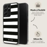 Husa Samsung Galaxy S21 Ultra -  Skino Crosswalk, linii alb negru - imagine 7