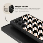 Husa Samsung Galaxy S22 Ultra - Skino Houndstooth Gold, negru bej - imagine 2
