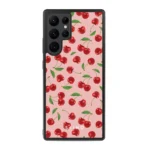 Husa Samsung Galaxy S22 Ultra - Skino Pink Cherry, cireșe roz