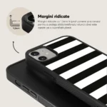 Husa iPhone 12 - Skino Crosswalk, linii alb negru - imagine 2