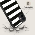 Husa iPhone 12 - Skino Crosswalk, linii alb negru - imagine 5