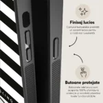 Husa iPhone 12 - Skino Crosswalk, linii alb negru - imagine 6