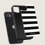 Husa iPhone 12 - Skino Crosswalk, linii alb negru - imagine 8