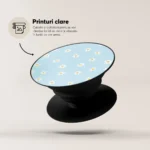 Suport telefon rotund pliabil degete, Skino Grip, Daisy Dreamer - imagine 3