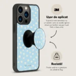 Suport telefon rotund pliabil degete, Skino Grip, Daisy Dreamer - imagine 4