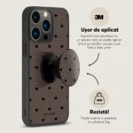 Suport telefon rotund pliabil degete, Skino Grip, Dres - imagine 4