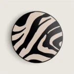 Suport telefon rotund pliabil degete, Skino Grip, Zebra - imagine 2