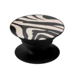 Suport telefon rotund pliabil degete, Skino Grip, Zebra