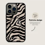 Suport telefon rotund pliabil degete, Skino Grip, Zebra - imagine 5