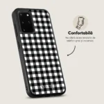 Husa Samsung Galaxy S20+ Plus - Skino Casual Black, patratele negre - imagine 4